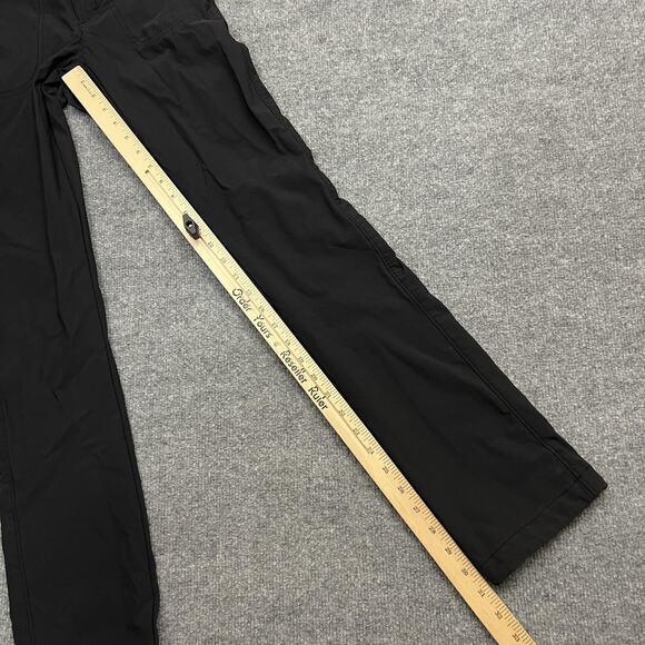 Athleta Pants Womens 0 Black Straight Leg Nylon Spandex Hiking Travel Stretch - Picture 9 of 10
